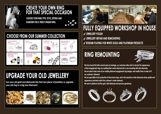 Eternity Jewellery Flyer design work second page