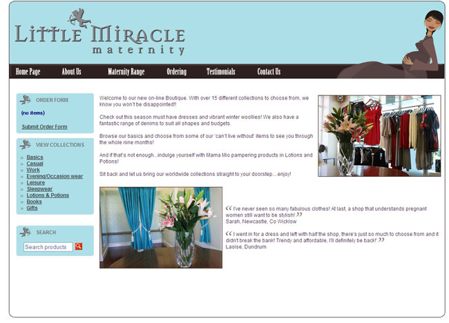 Little Miracle web design work